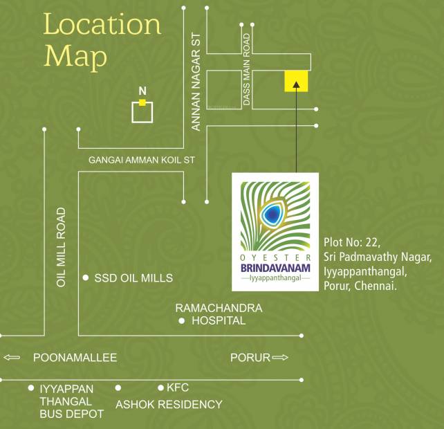 Images for Location Plan of Oyester Brindavanam