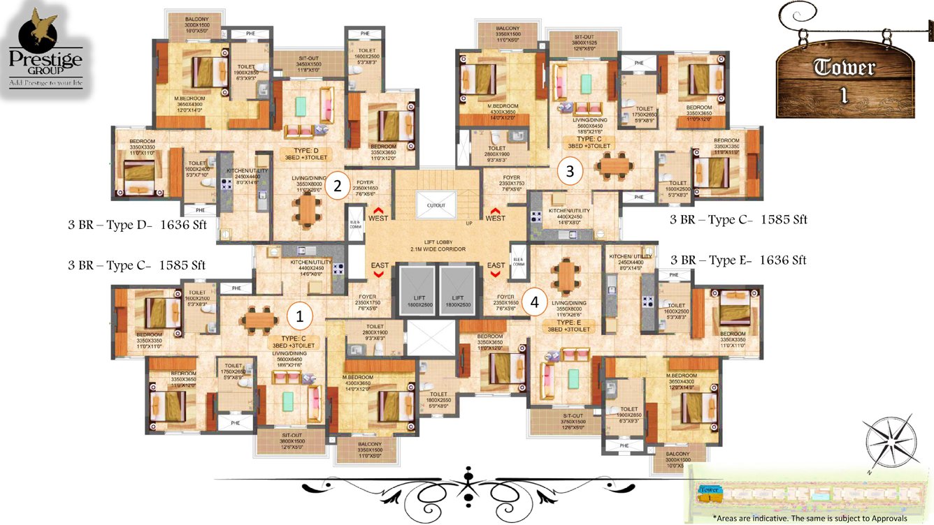  boulevard Images for Cluster Plan of Prestige Boulevard