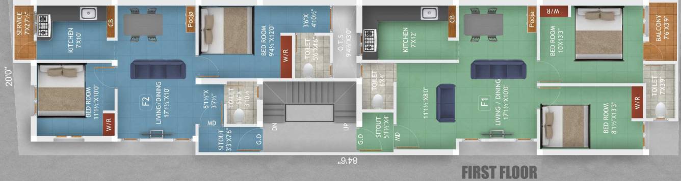 Images for Cluster Plan of Mugesh Om Sai Flats