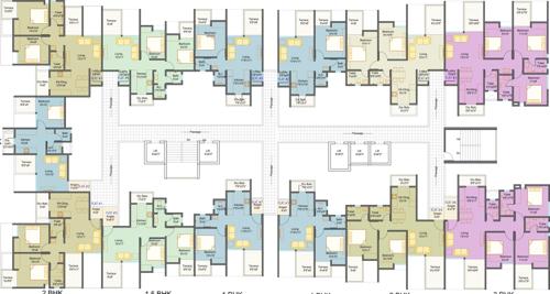 park-view-phase-1-building-a1-a2 Images for Cluster Plan of Mantra Park View Phase 1 Building A1 A2