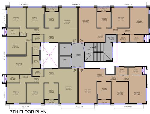  juhu-sheetal-co-operative-housing-society Images for Cluster Plan of Amal Juhu Sheetal Co Operative Housing Society
