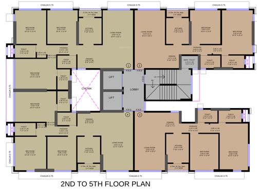  juhu-sheetal-co-operative-housing-society Images for Cluster Plan of Amal Juhu Sheetal Co Operative Housing Society