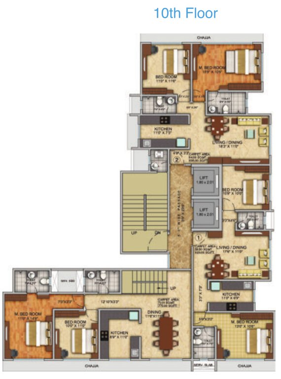 10 square Images for Cluster Plan of Sri Group 10 Square