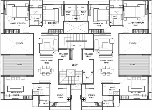 Images for Cluster Plan of Marvel Castella A And B Building