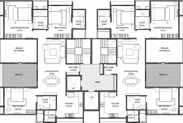 Images for Cluster Plan of Marvel Castella A And B Building