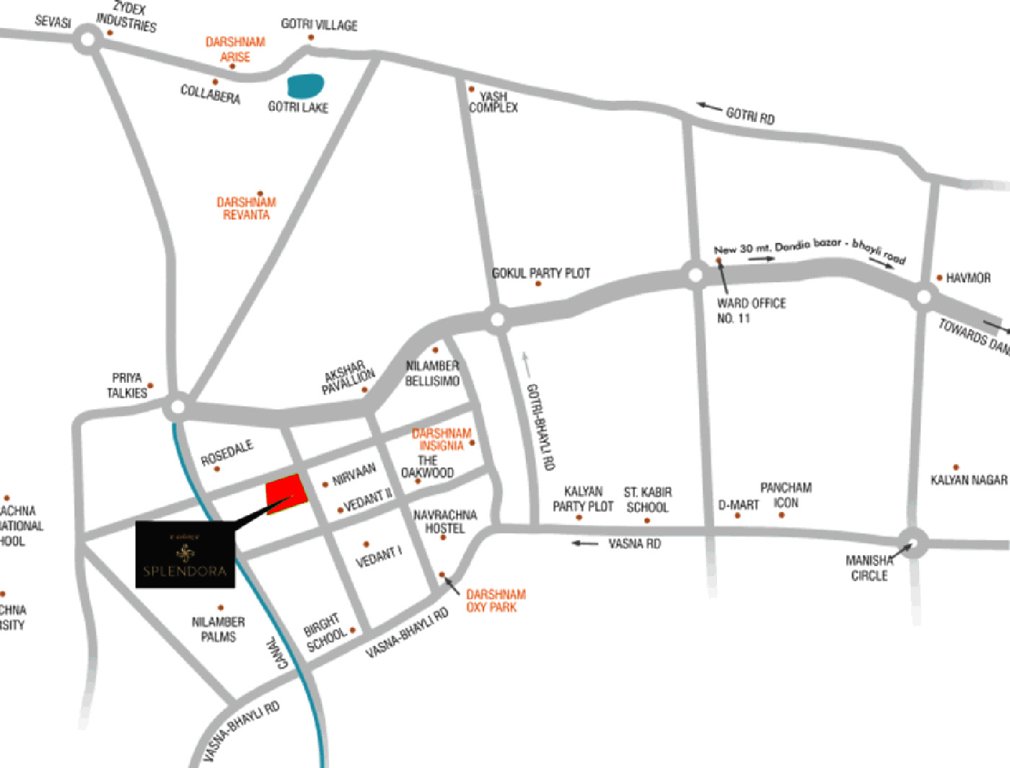  splendora Images for Location Plan of Darshanam Splendora