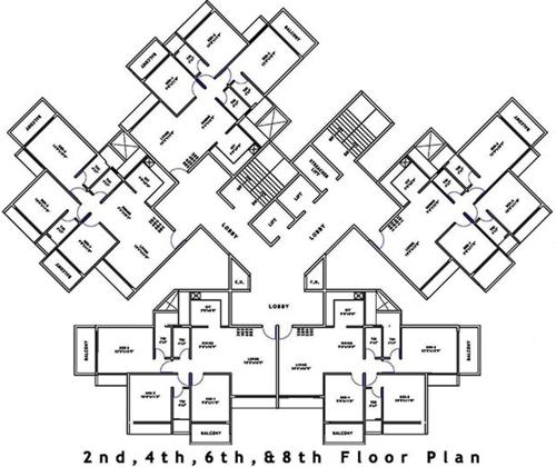  meera-aagan Images for Cluster Plan of Progressive Meera Aagan