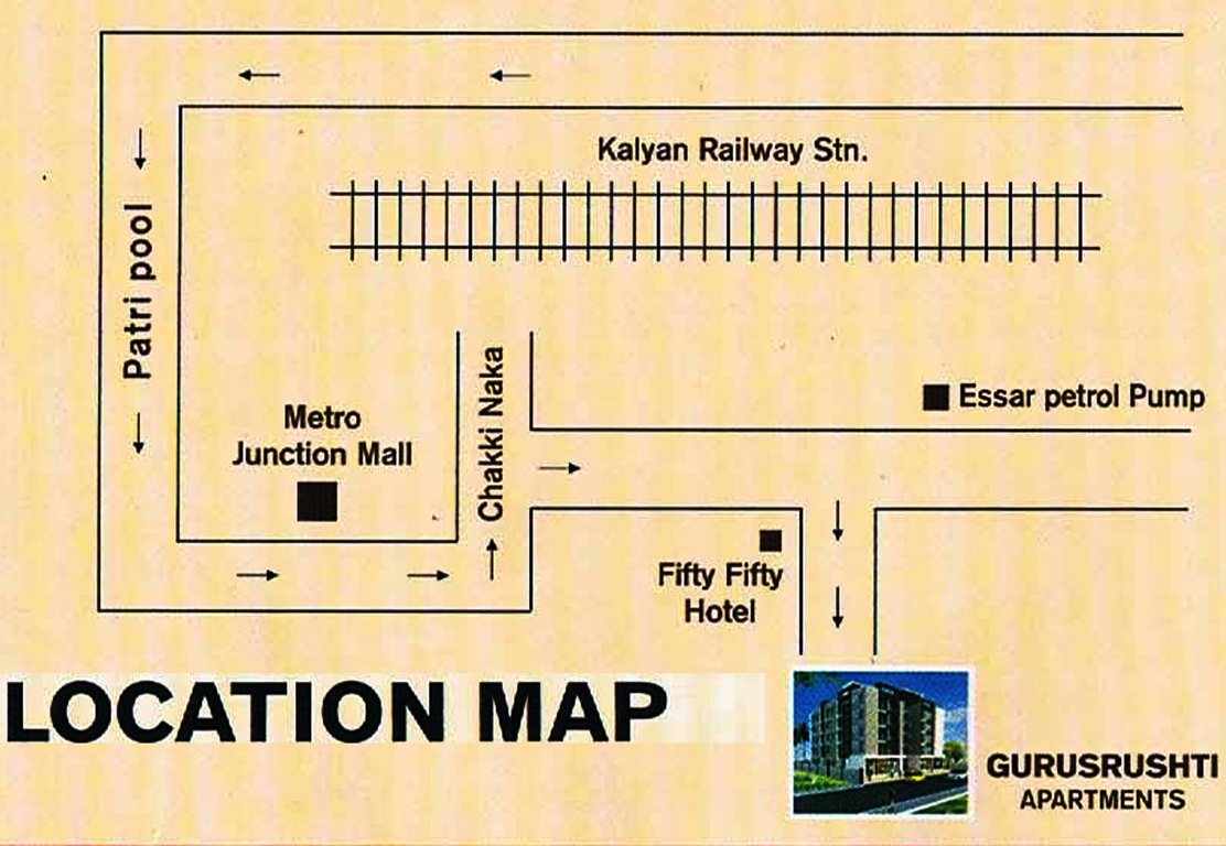 Images for Location Plan of Gurukrupa Developers Guru Shrushti