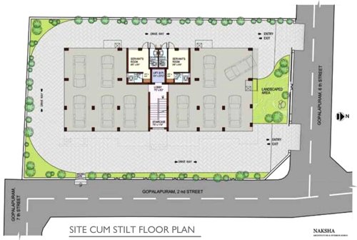 Images for Cluster Plan of Ramcons Thirumurti Enclave