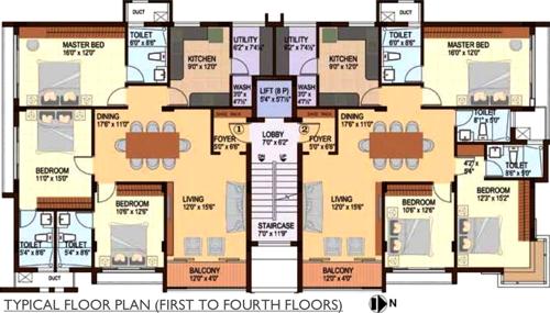 Images for Cluster Plan of Ramcons Thirumurti Enclave