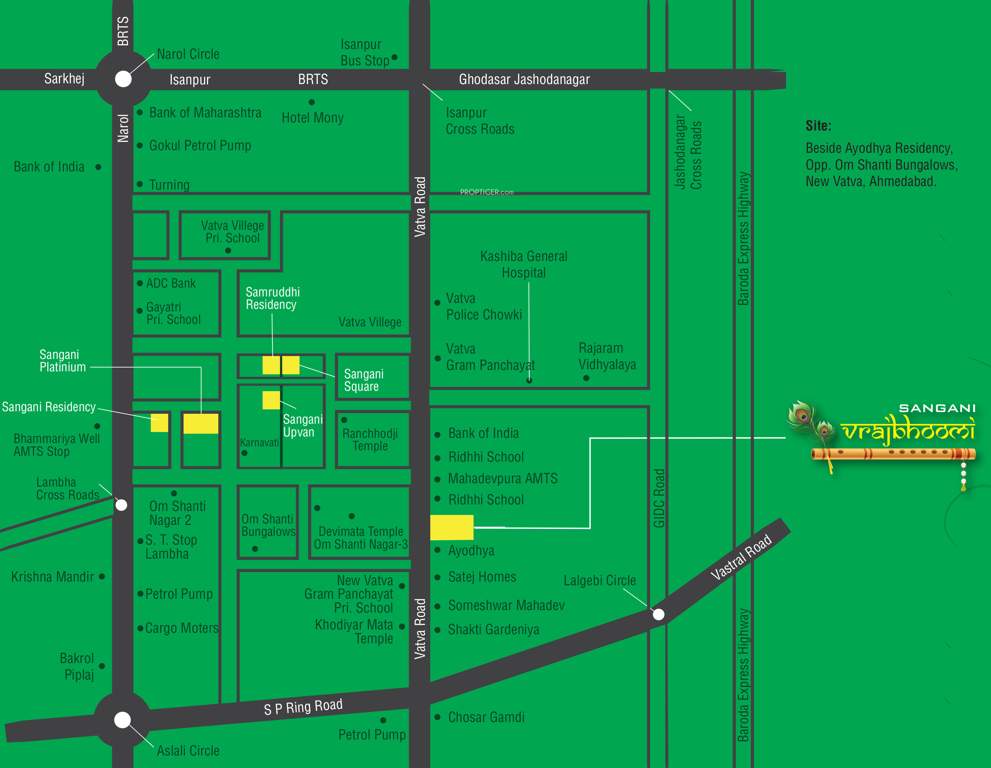  vrajbhoomi Images for Location Plan of Sangani Vrajbhoomi