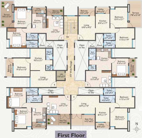 Images for Cluster Plan of Liberty Niwas Images for Cluster Plan of Liberty Niwas