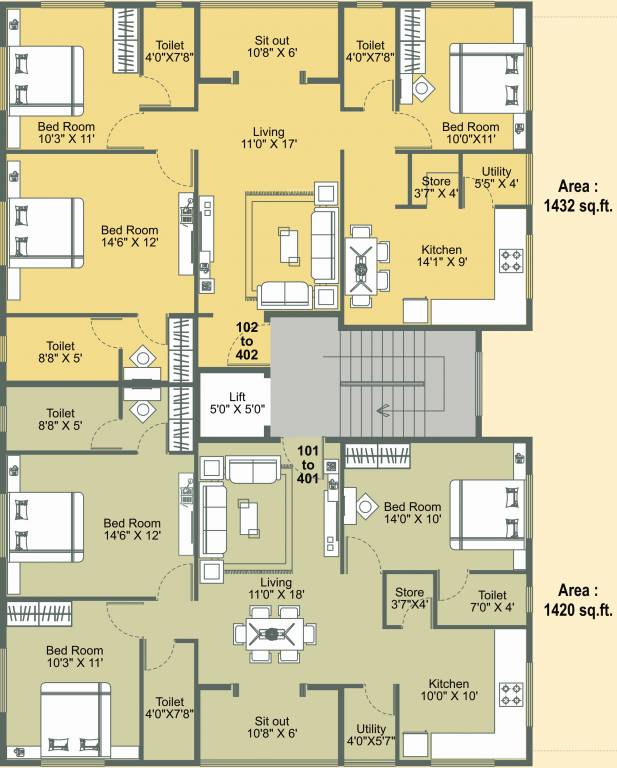 the address Wing A Typical Cluster Plan