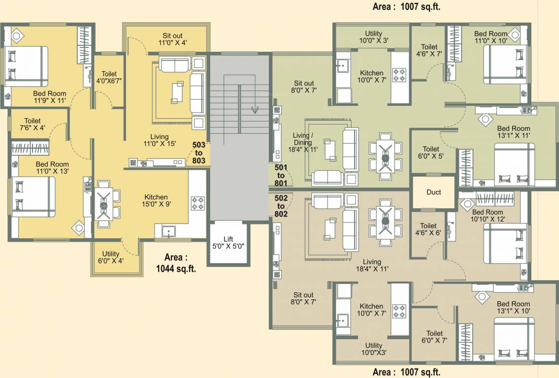  the address Wing B Typical Cluster Plan
