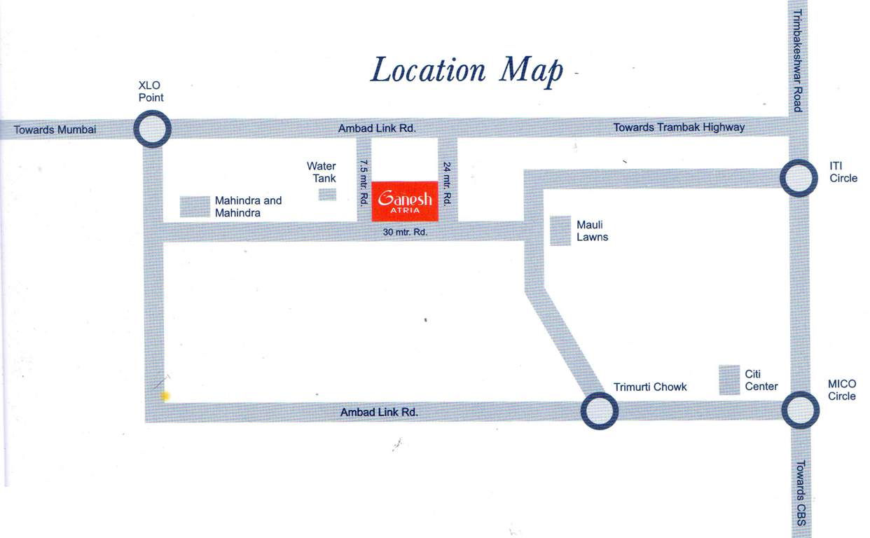 ganesh atria Images for Location Plan of Nerkar Ganesh Atria