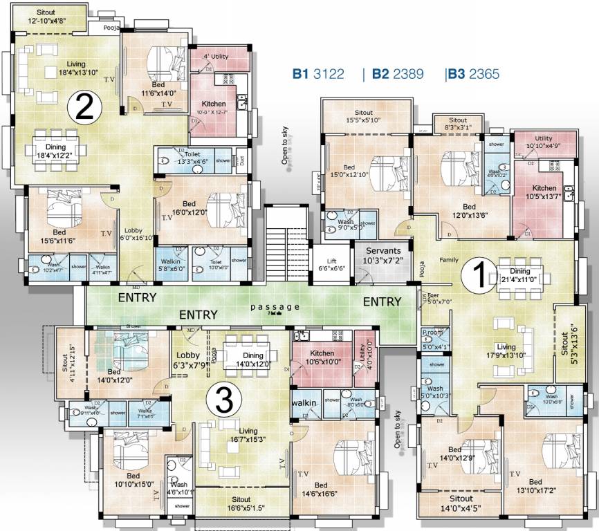 oceanic Images for Cluster Plan of Vinayagar Oceanic