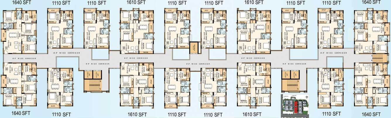  skyline Images for Cluster Plan of Vaisakhi Skyline