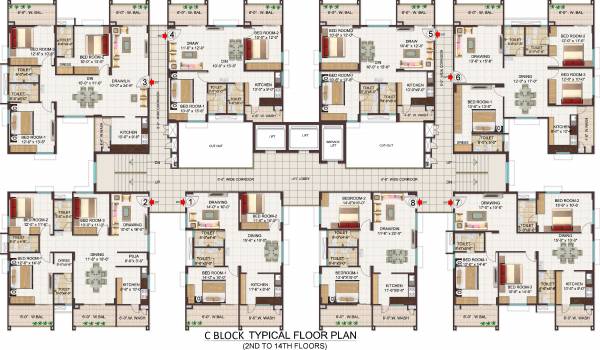 Images for Cluster Plan of Manjeera Monarch