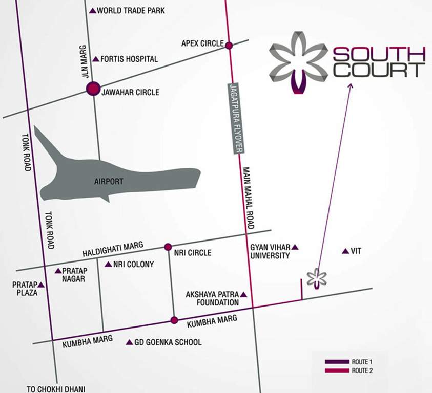  south court Images for Location Plan of Shree Ram South Court