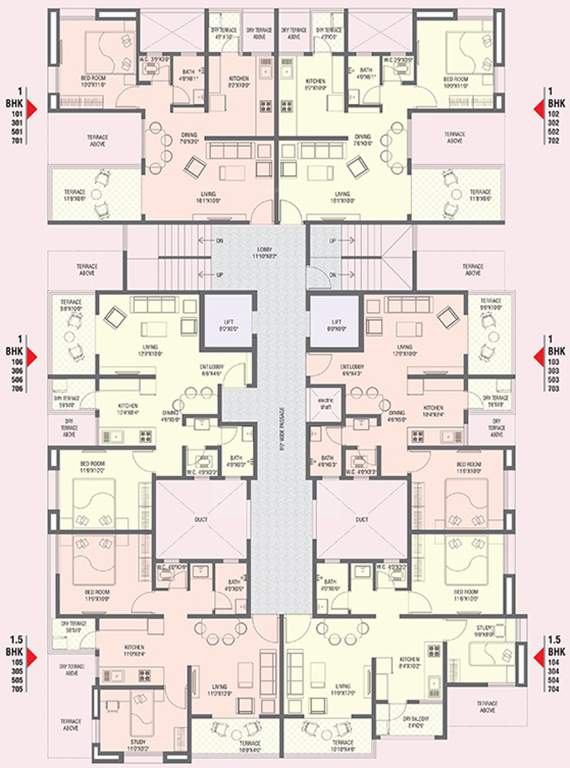Images for Cluster Plan of Alliance Nisarg Pink Lily