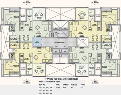 nisarg-phase-ii Images for Cluster Plan of Alliance Nisarg Phase II