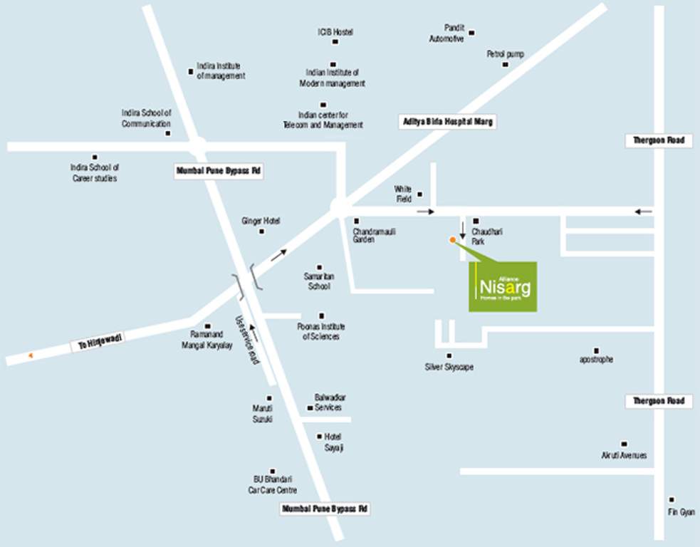  nisarg phase ii Images for Location Plan of Alliance Builders Nisarg Phase II