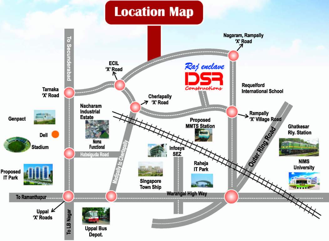 raj enclave Images for Location Plan of DSR Raj Enclave