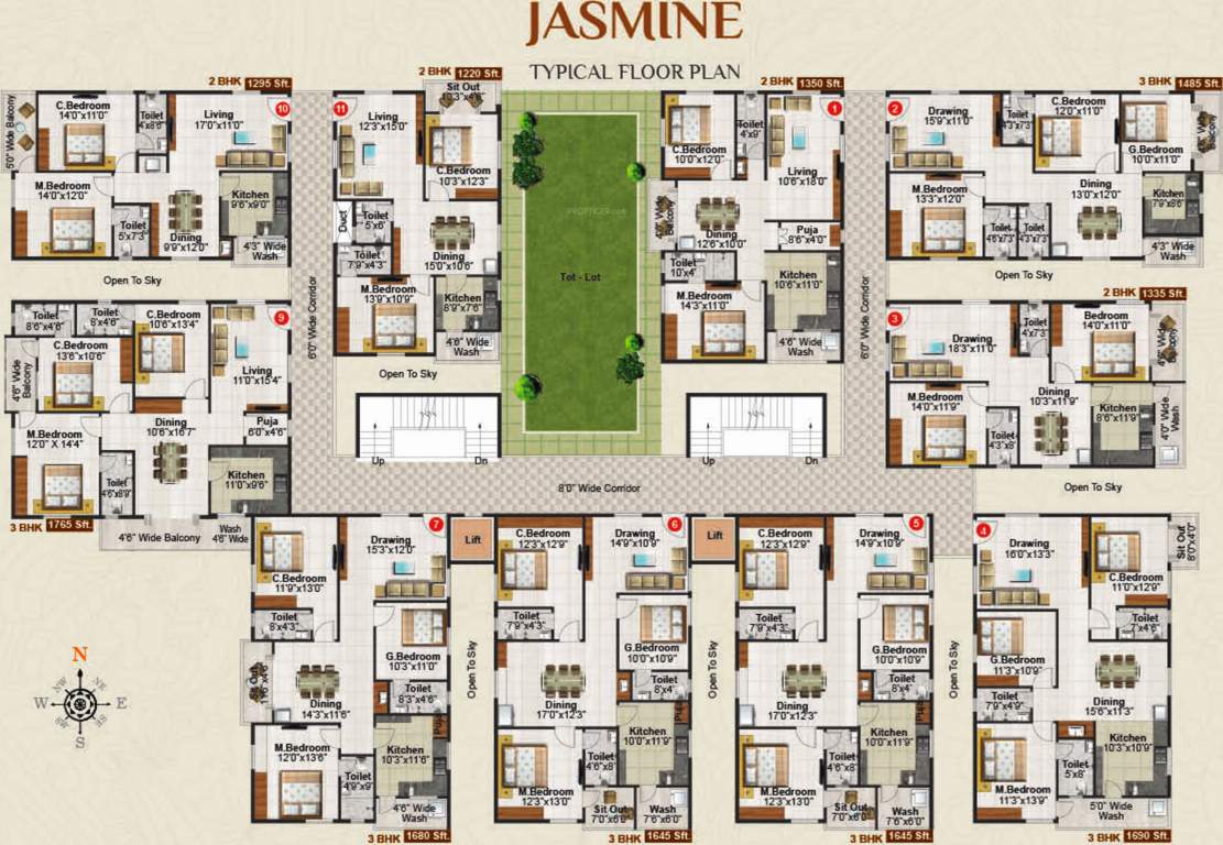 palazzo Images for Cluster Plan of Concrete Palazzo