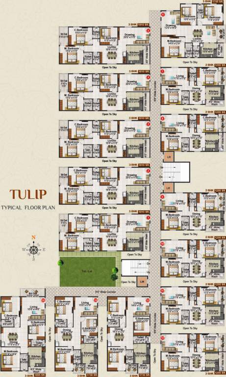 palazzo Images for Cluster Plan of Concrete Palazzo