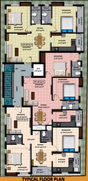 Images for Cluster Plan of AA Construction Anandham Flats