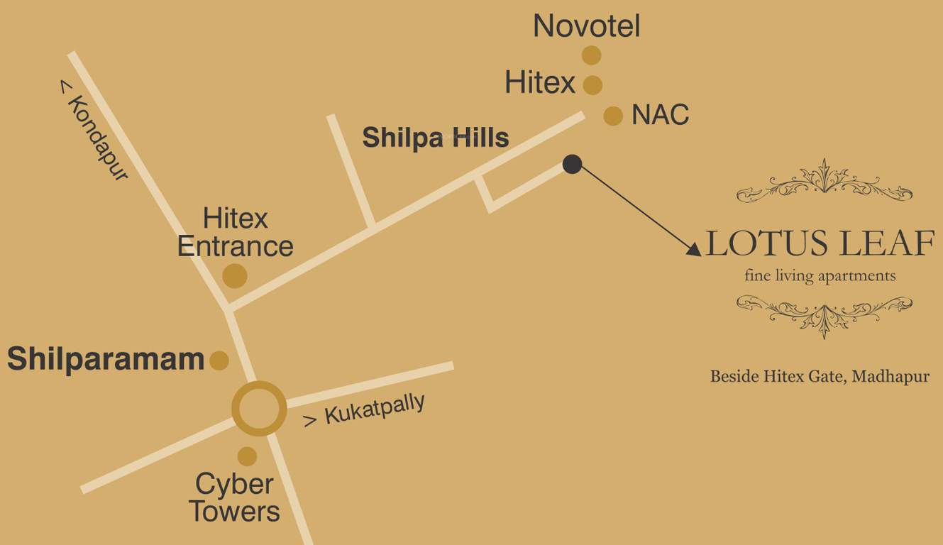 lotus leaf Images for Location Plan of Alekhya Lotus Leaf