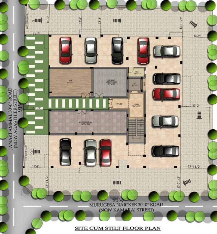 Images for Cluster Plan of Brownstar Rathnammal Apartments