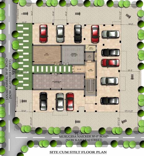 Images for Cluster Plan of Brownstar Rathnammal Apartments Images for Cluster Plan of Brownstar Rathnammal Apartments