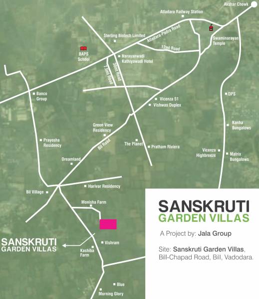Images for Location Plan of Jala Sanskruti Garden Villas