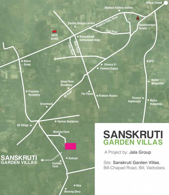 Images for Location Plan of Jala Sanskruti Garden Villas