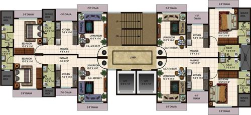  raj-heights Images for Cluster Plan of Alamdar Raj Heights