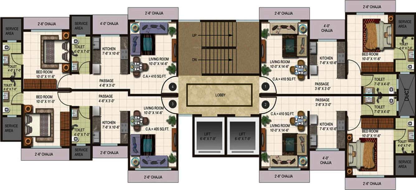 raj heights Images for Cluster Plan of Alamdar Raj Heights