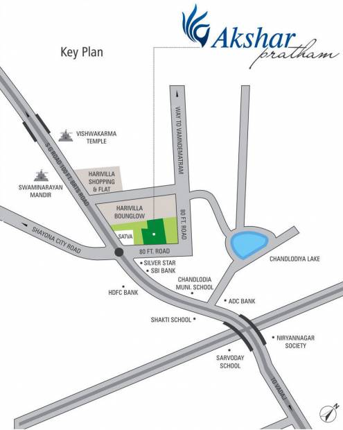  pratham Images for Location Plan of Akshar Pratham