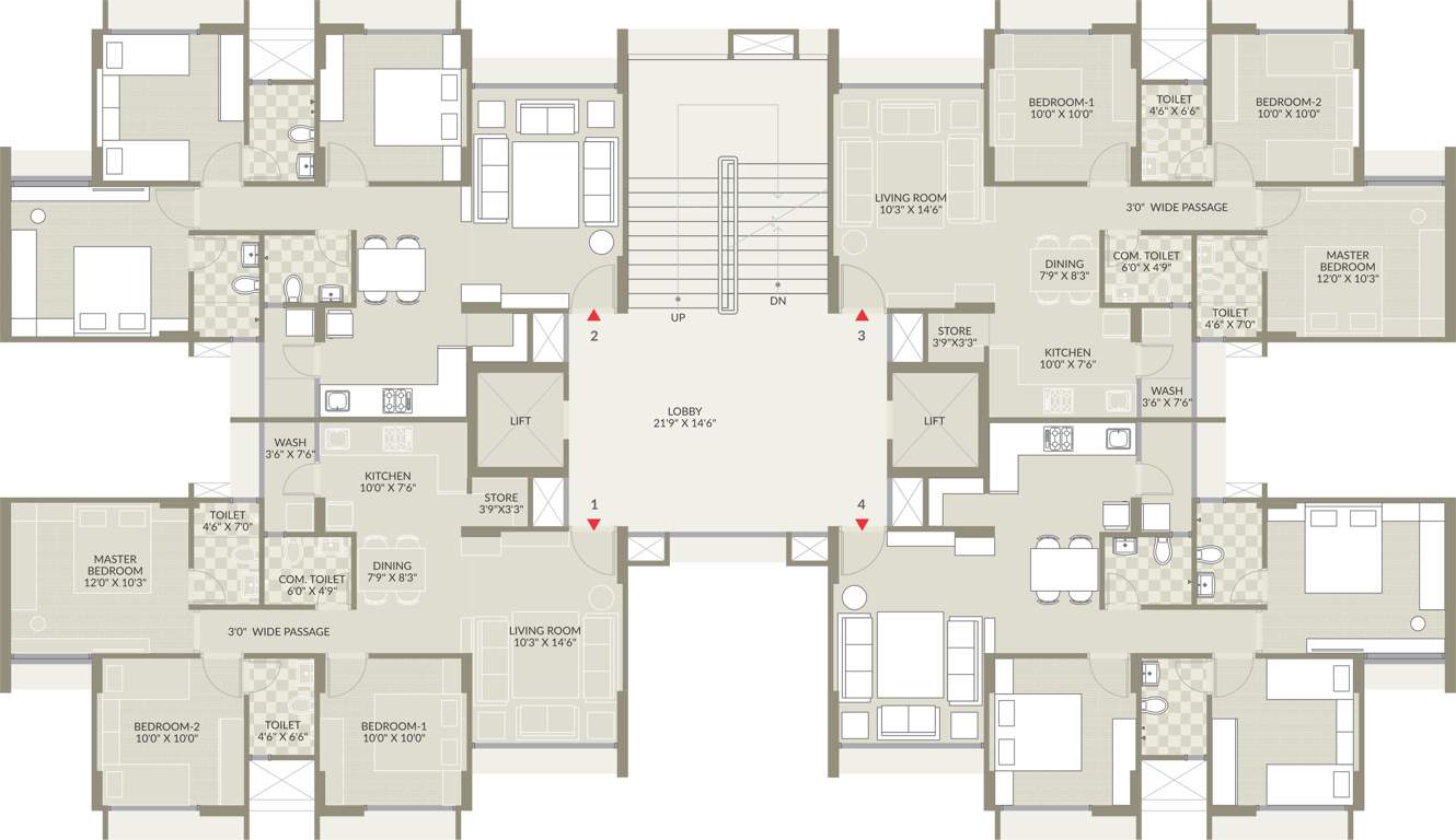  maher homes Images for Cluster Plan of Vishwanath Maher Homes