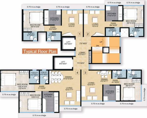 Images for Cluster Plan of Westin Bhawani Heights