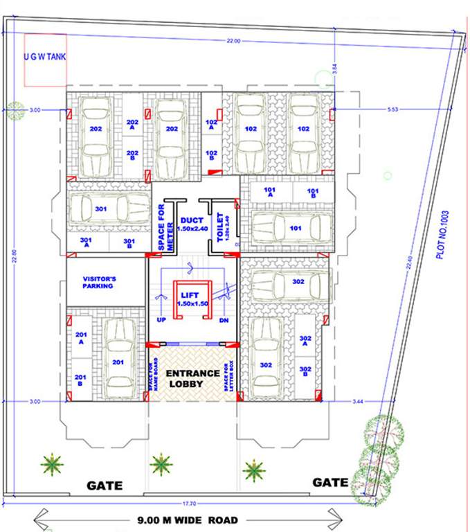 Images for Cluster Plan of NG Jai Ravi Apartment