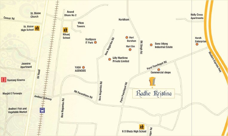 Images for Location Plan of Milan Radhe Krishana CHS