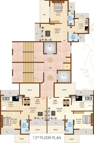  krishna-sarang-galaxy Krishna Sarang Galaxy Cluster Plan for 13th Floor