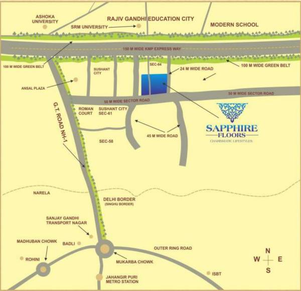 Images for Location Plan of Kamal Sapphire Floors