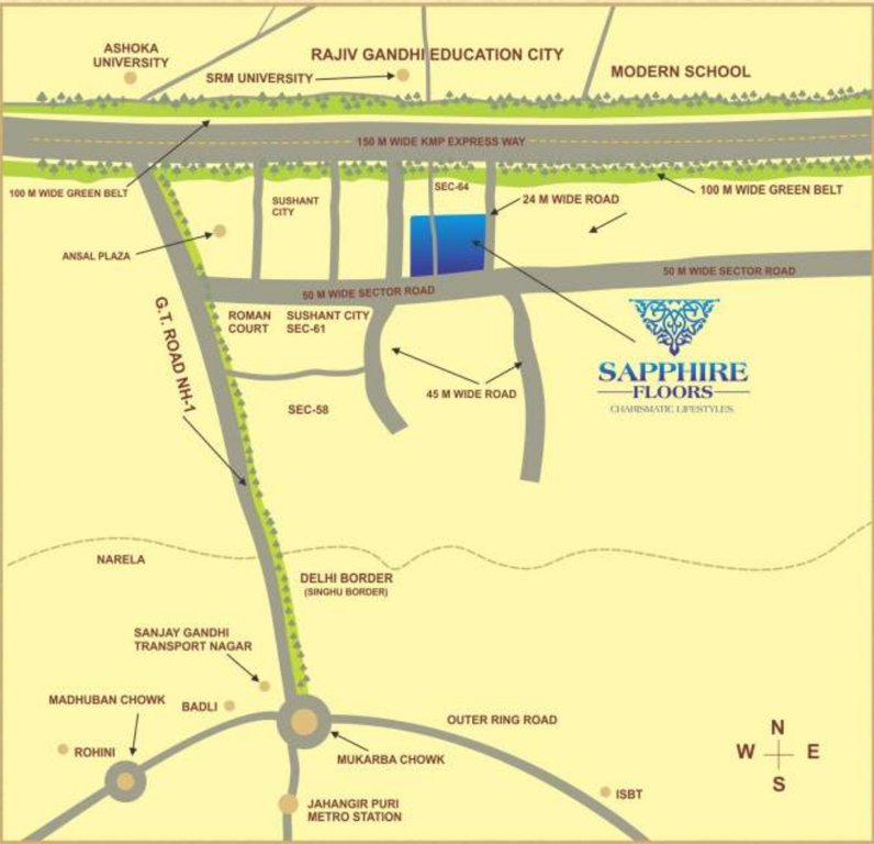 Images for Location Plan of Kamal Sapphire Floors