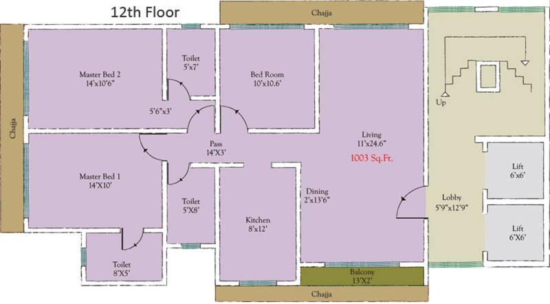  chaitanya-residency Images for Cluster Plan of Chaitanya Chaitanya Residency