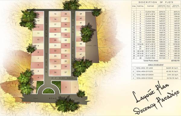 Images for Layout Plan of Decency Paradise Phase IV
