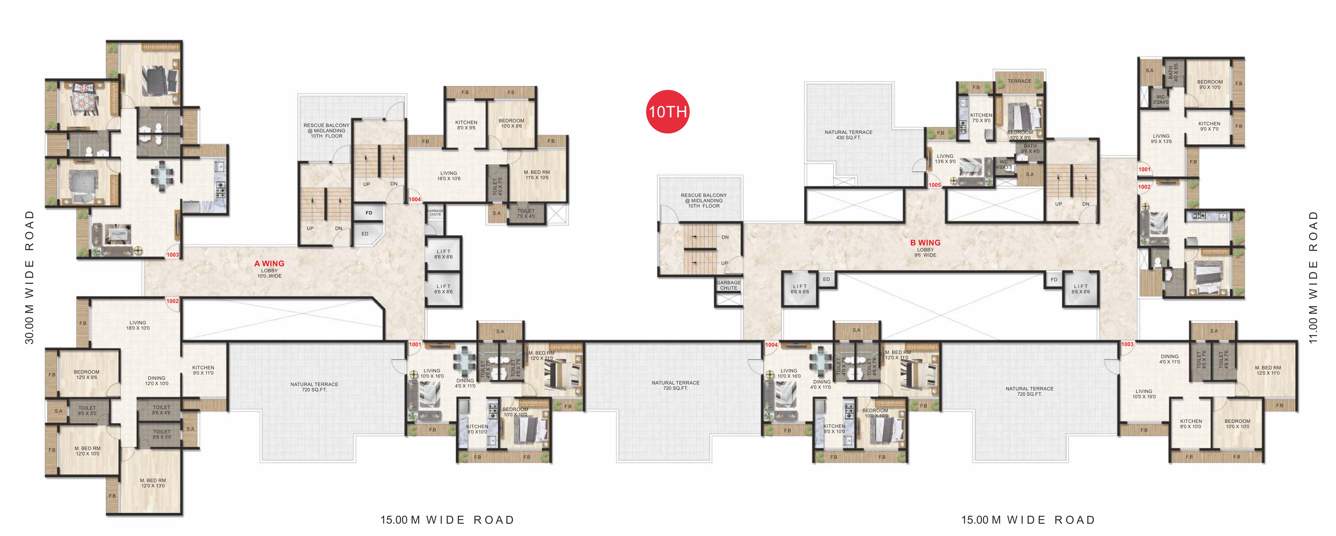  unite Images for Cluster Plan of Priyanka Unite