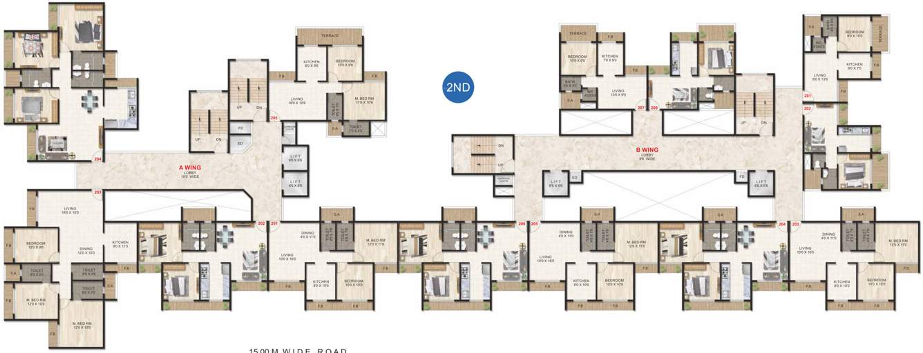  unite Images for Cluster Plan of Priyanka Unite
