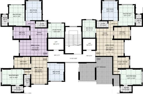  priti-sangam-chs Images for Cluster Plan of Aditya Priti Sangam CHS